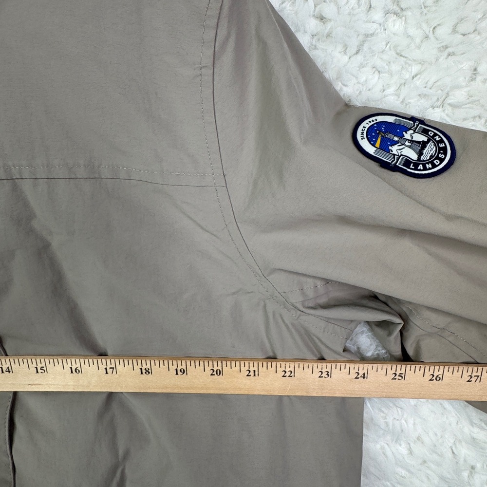 Lands End Squall Women's XL/T Tan Hooded Parka Jacket Waterproof Lined Preppy - Picture 7 of 11